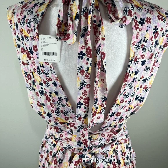 NWT Free People Vibe Check Tie Waist Jumpsuit